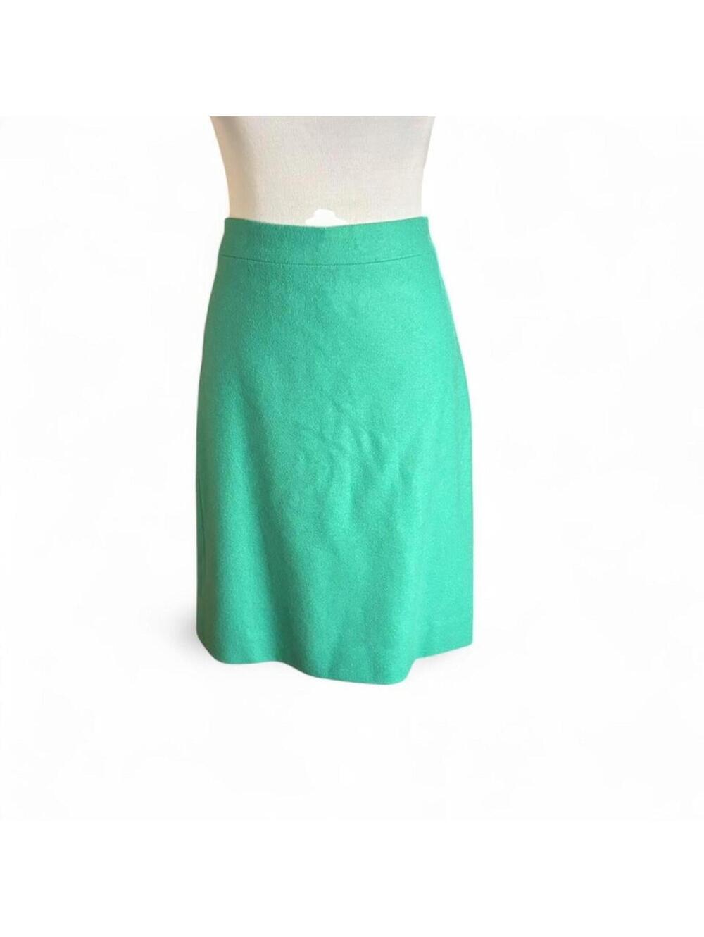 J.Crew turquoise pencil skirt Size 14 wool blends and lined #weareverywhere